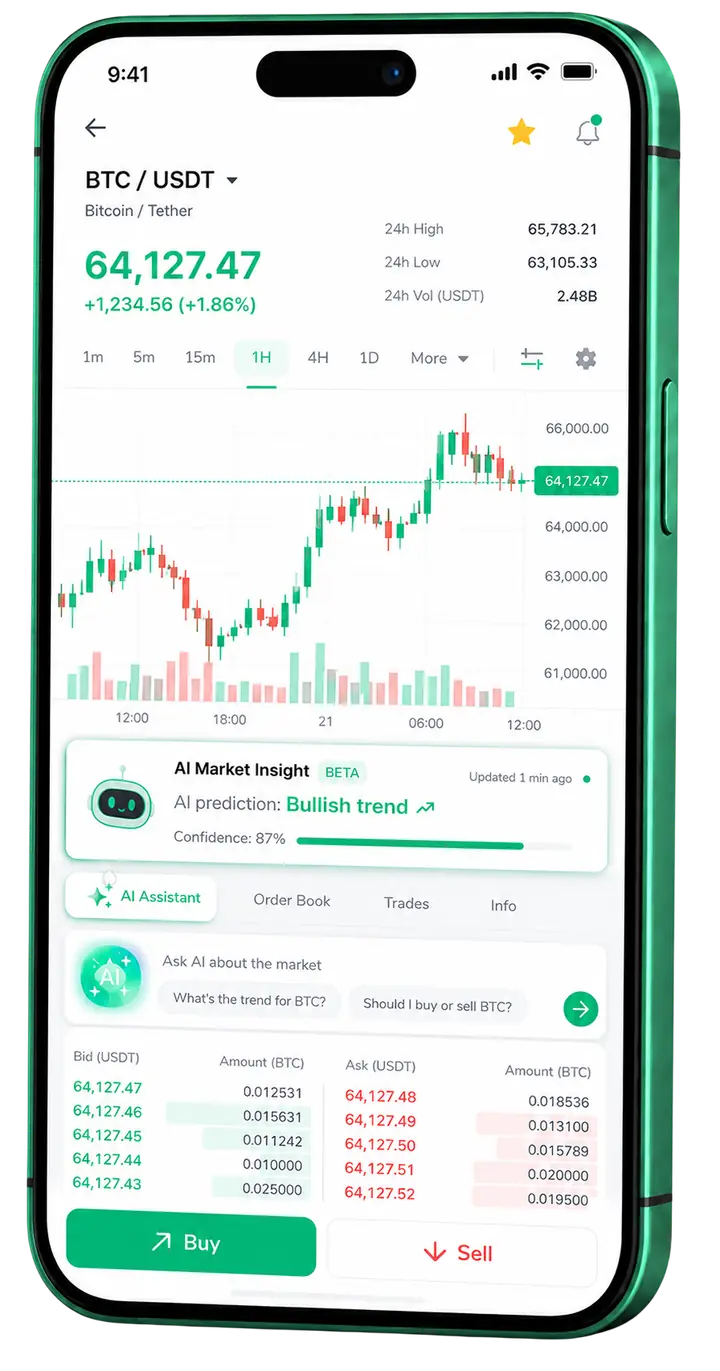 Zvokmuvret — app móvil Pantalla móvil de trading en Zvokmuvret